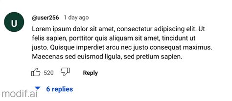 Fake Comment Template
