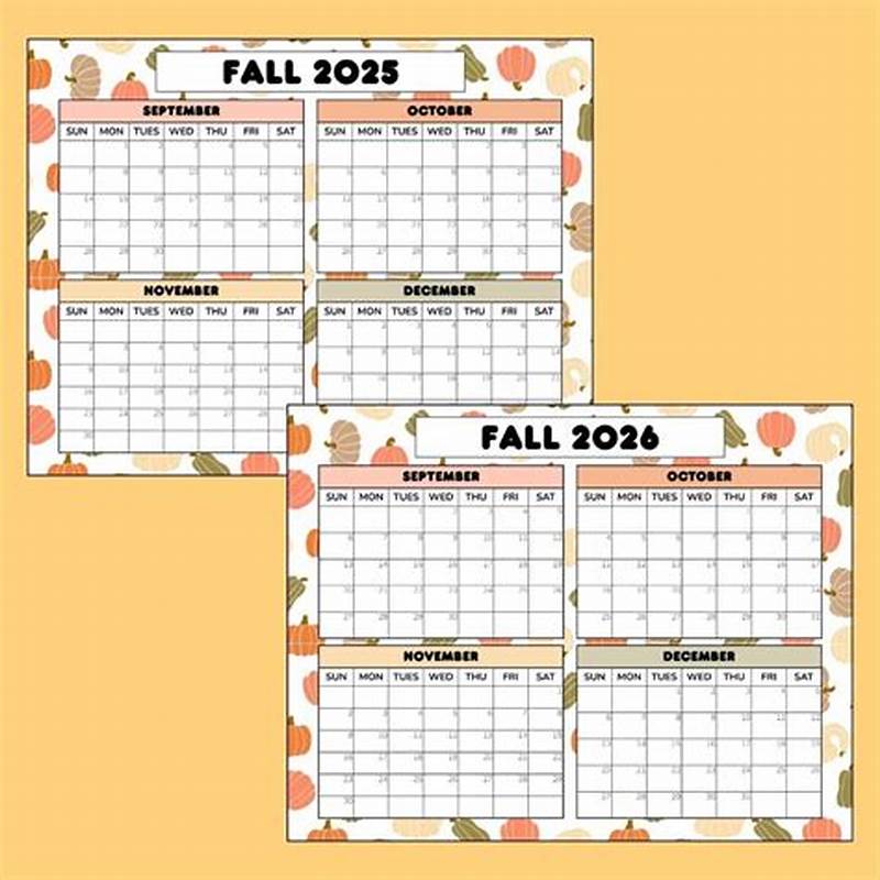 Fall Color Calendar