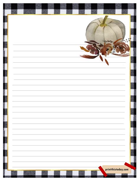 Fall Stationery Free Printable