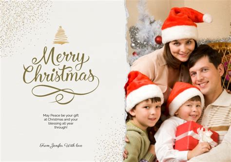 Family Christmas Card Template