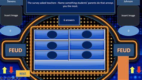 Family Feud Template Game