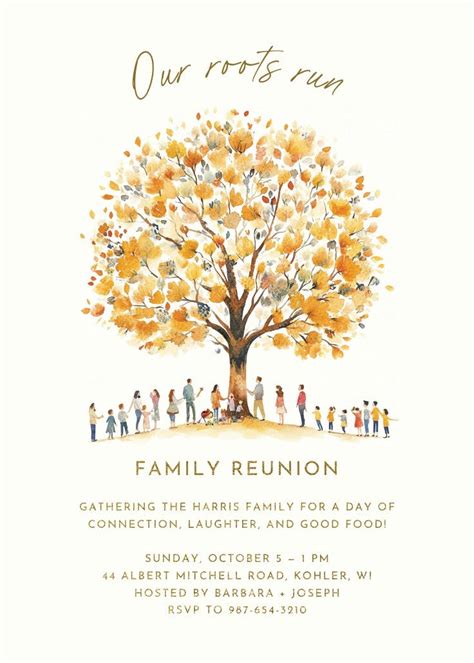 Family Reunion Invitation Templates Free