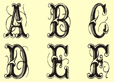 Fancy Alphabet Letter Templates