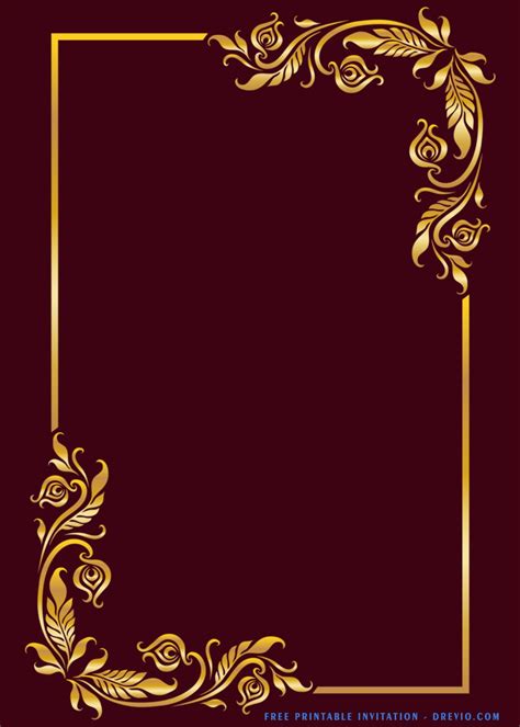 Fancy Blank Invitation Templates