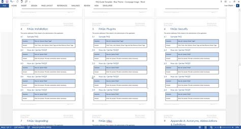 Faq Word Template
