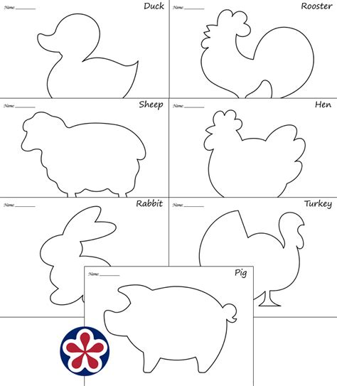 Farm Animal Templates