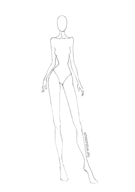 Fashion Template Drawing