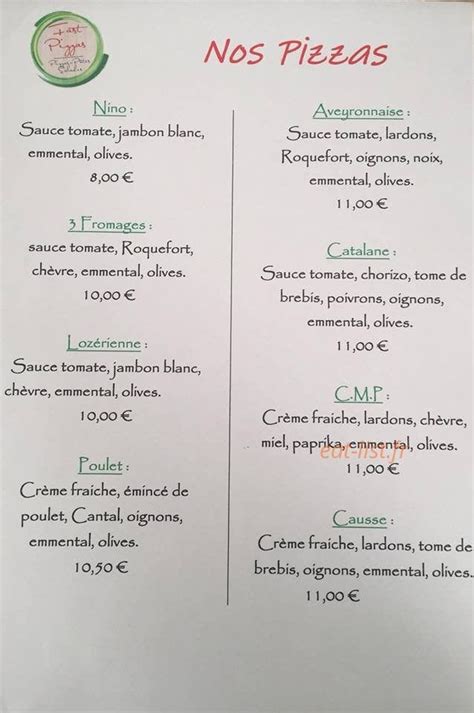 Fast Pizzas à La Canourgue