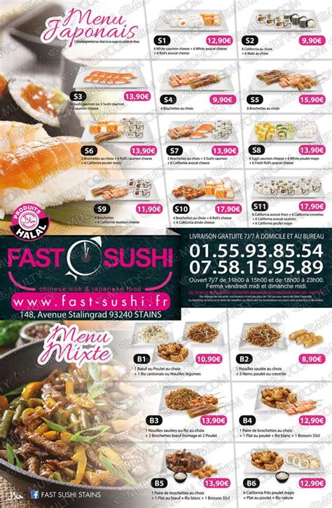 Fast Sushi à Stains