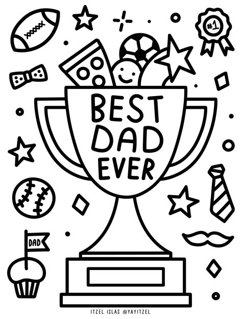 Father's Day Coloring Pages Printable
