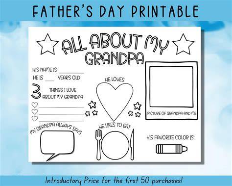 Fathers Day Printable For Grandpa