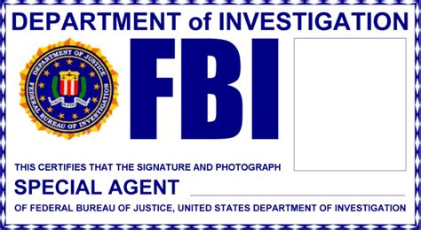 Fbi Printable Badge