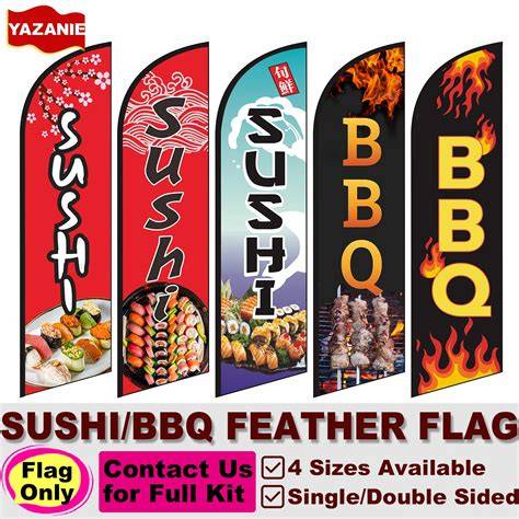 Feather Flags Sushi Template