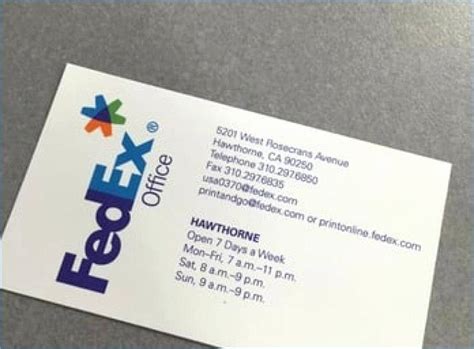Fedex Business Card Template