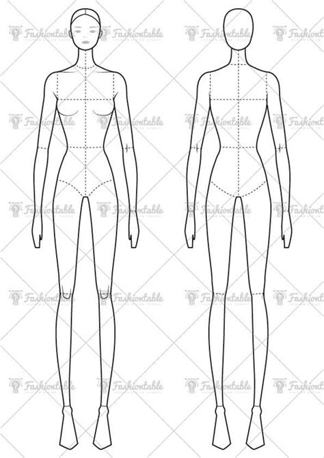 Female Costume Design Template