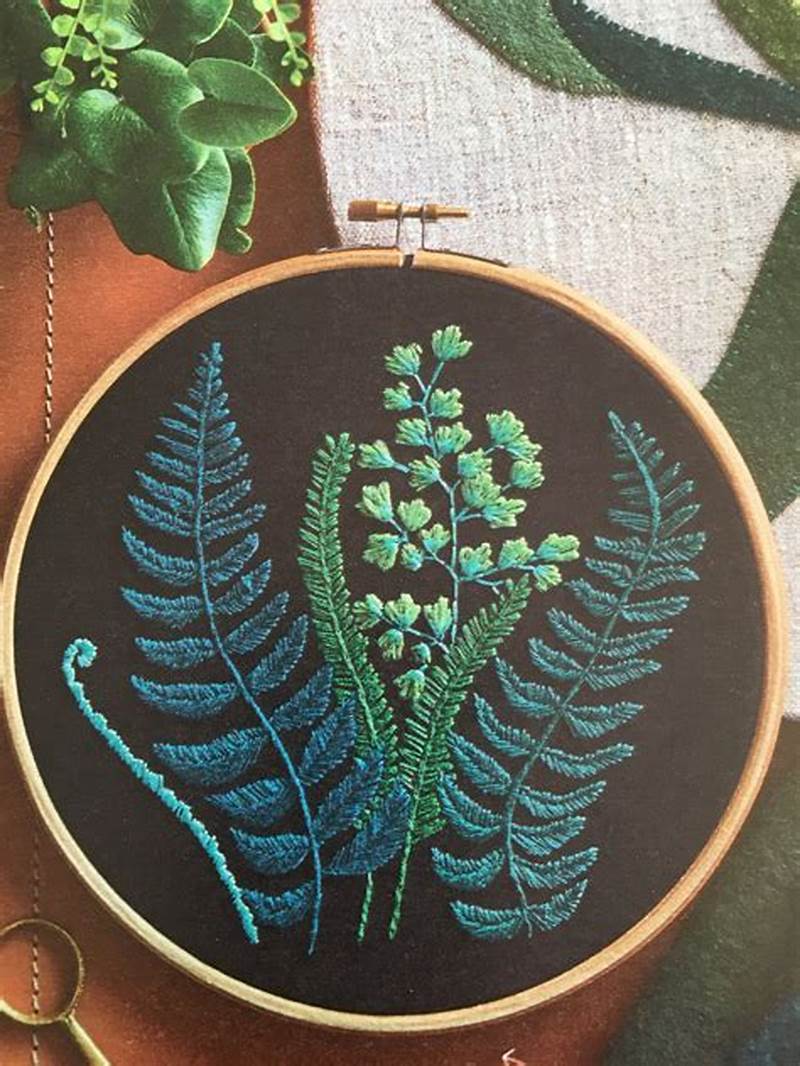 Fern Embroidery Pattern