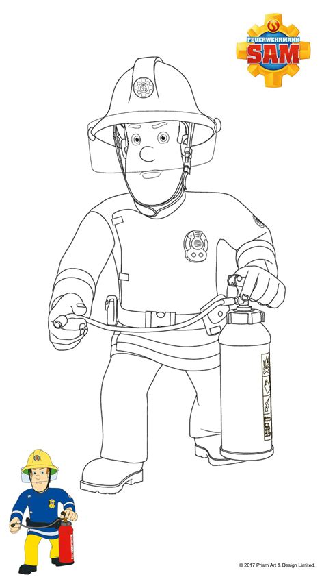 Feuerwehrmann-Sam-Malvorlage
