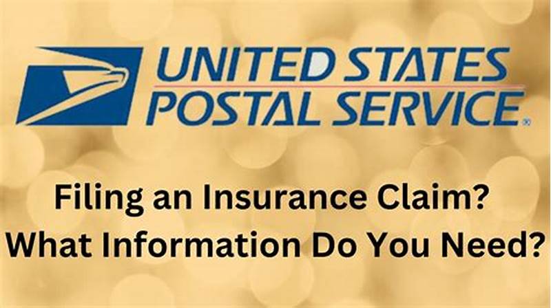 File Insurance Claim With Usps