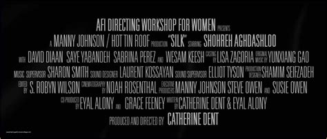 Film Credits Template