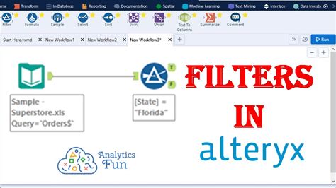 Filter Tool Alteryx