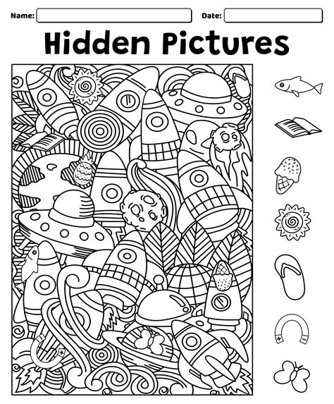Find Hidden Objects In Pictures Printable