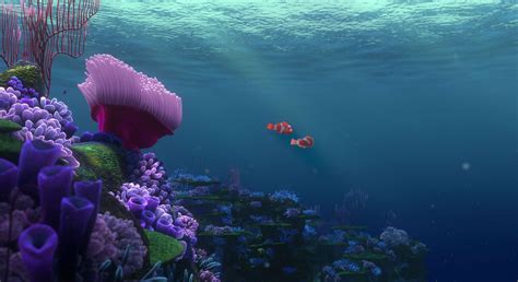 Underwater view in Finding Nemo