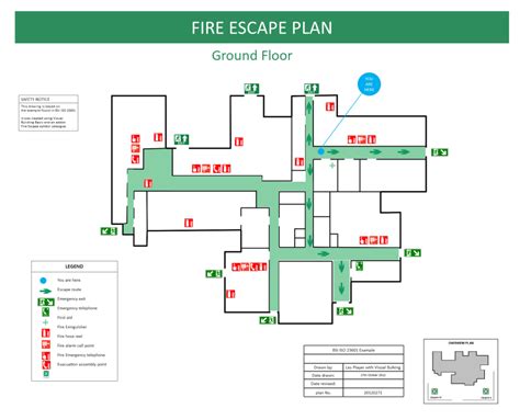 Fire Exit Plan Template