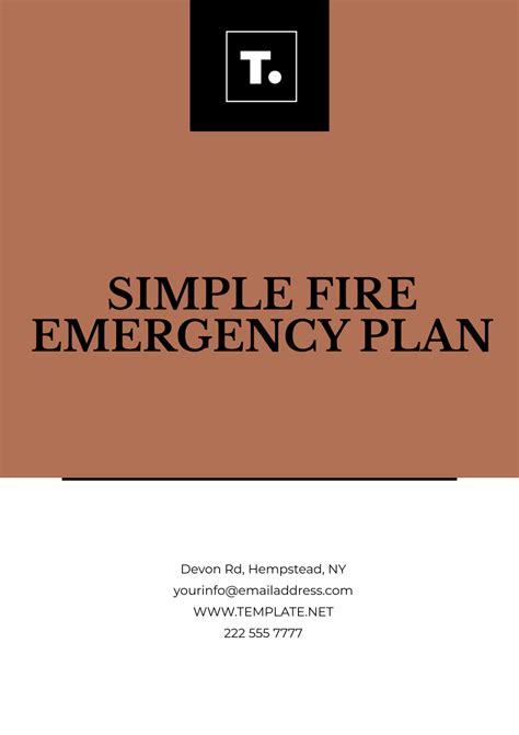 Fire Plan Template