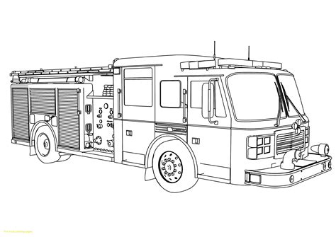 Fire Truck Printable Coloring Pages