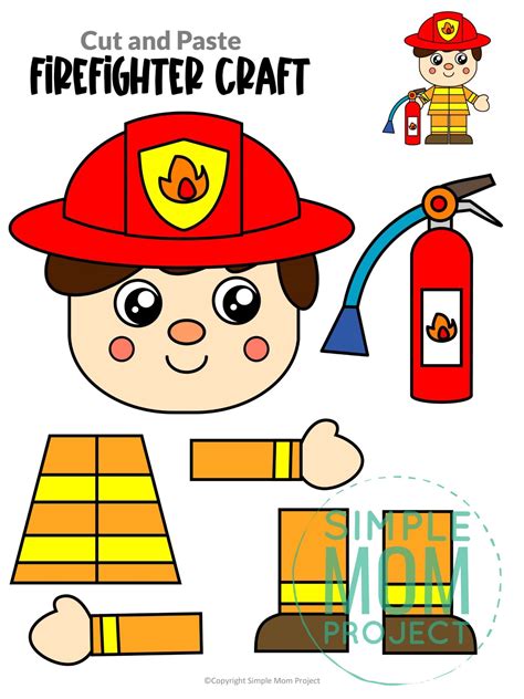 Firefighter Cut Out Template
