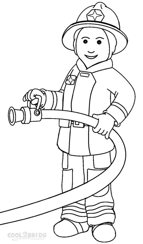 Fireman Coloring Pages Printable