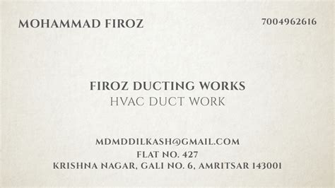 Firoz Ducting works