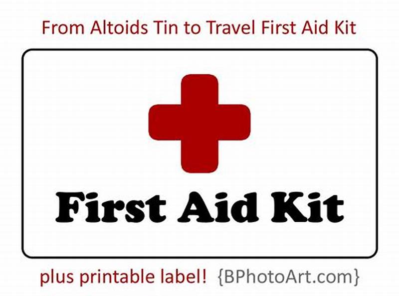 First Aid Kit Label Printable