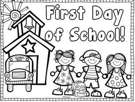 First Day Of Pre K Coloring Sheet Printable