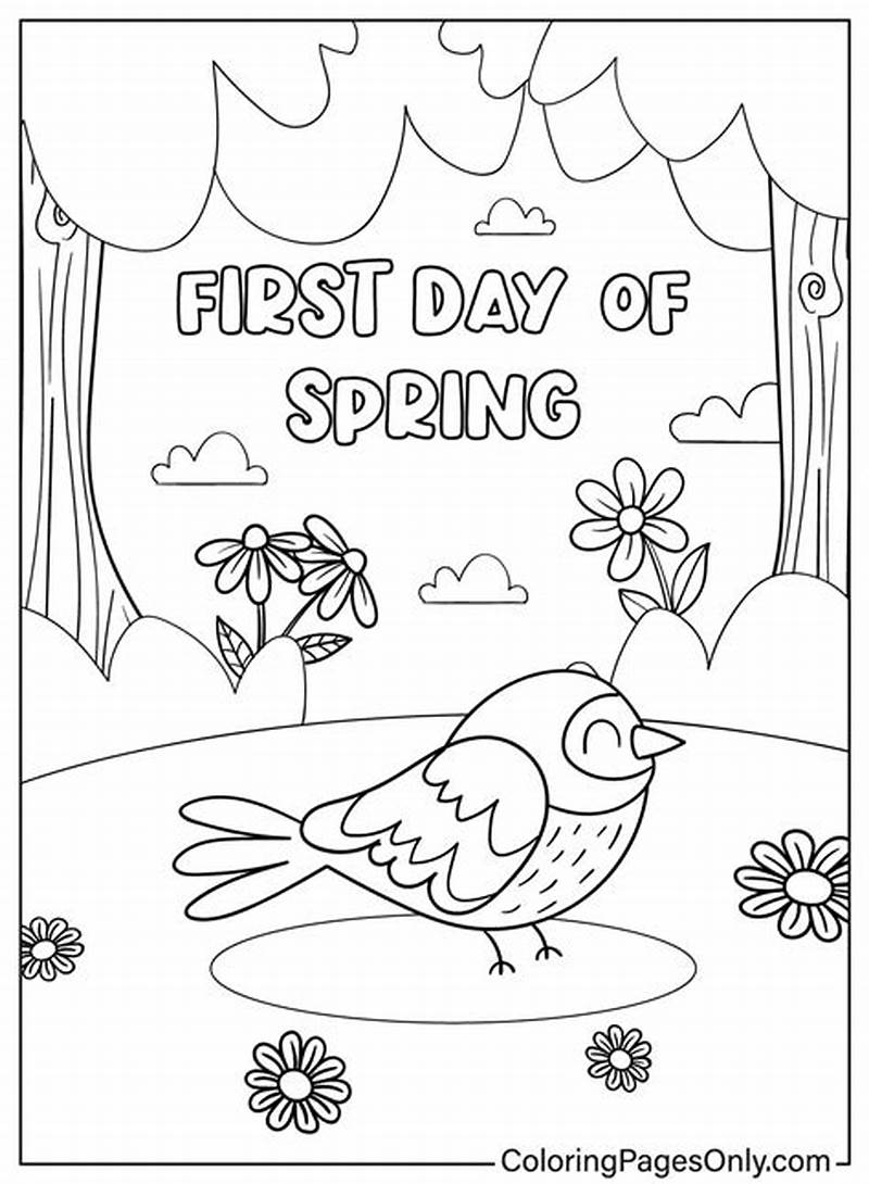 First Day Of Spring Coloring