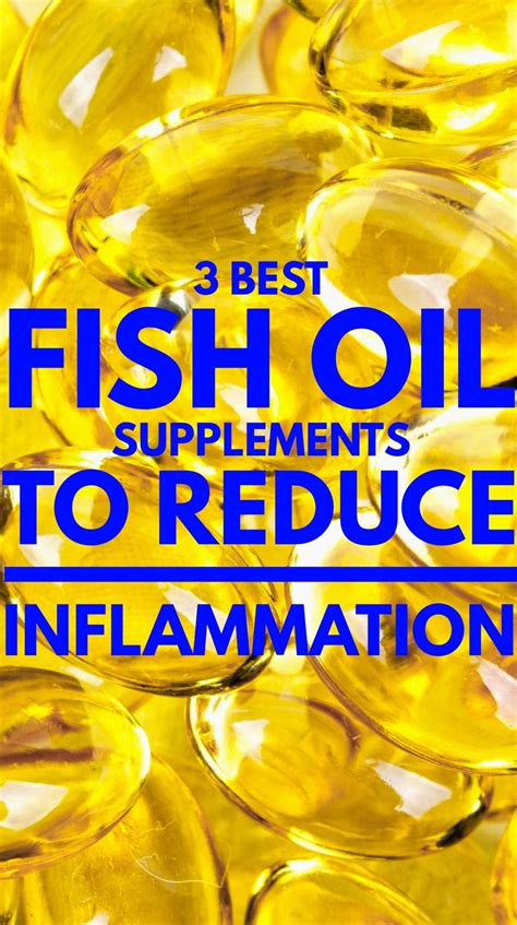 Fish oil reducing inflammation