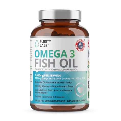 Fish oil supplements purity and potency