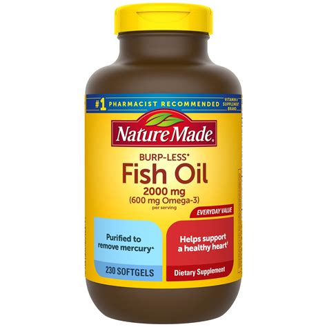 Fish oil supplements soft gels