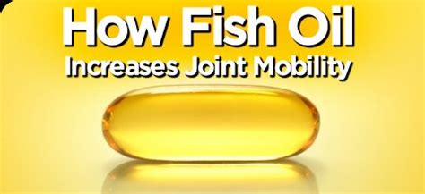 Fish oils can improve joint mobility