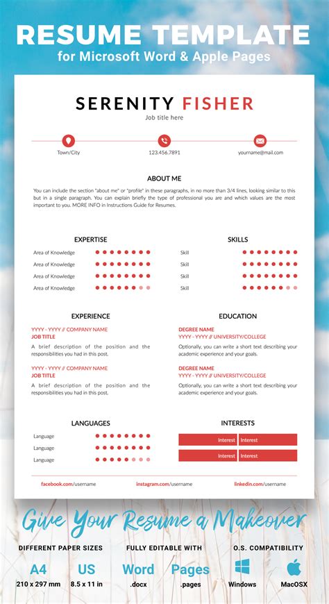 Fisher Resume Template