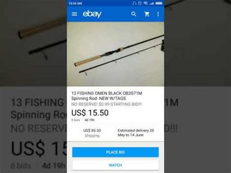 Fishing Rod Prices on eBay