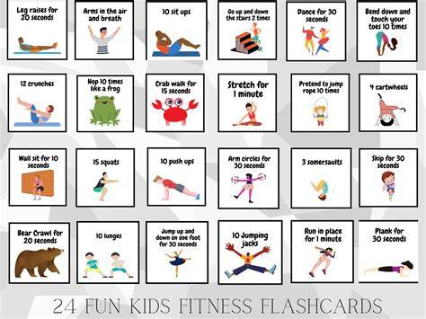Fitness Cards Printable