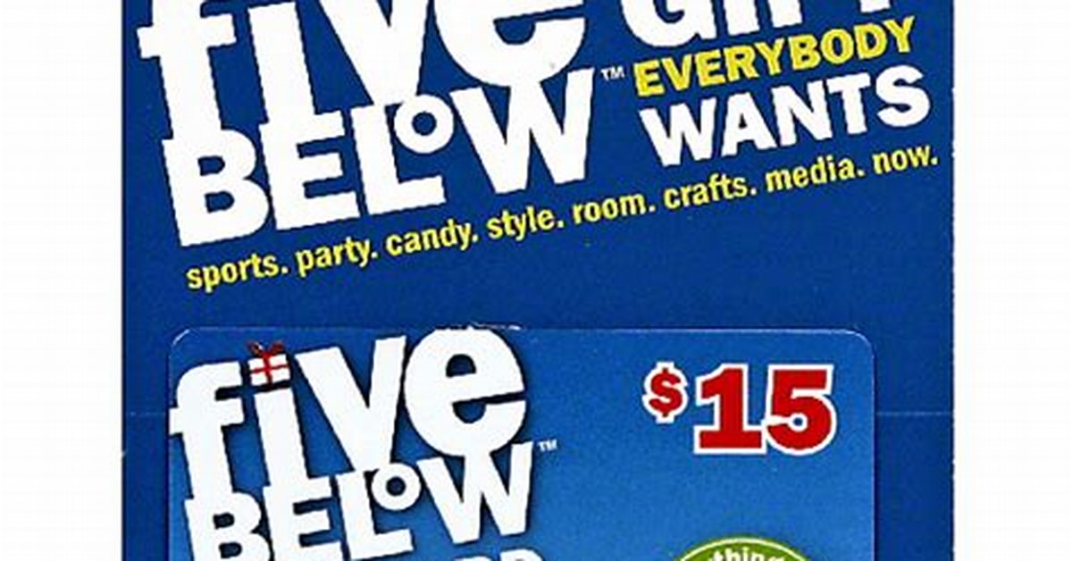 Five Below Gift Card Use Image