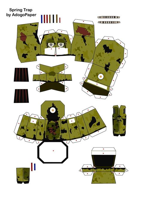 Five Nights At Freddys Papercraft Template
