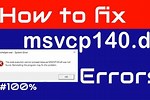 Fix Missing Msvcp140 Dll