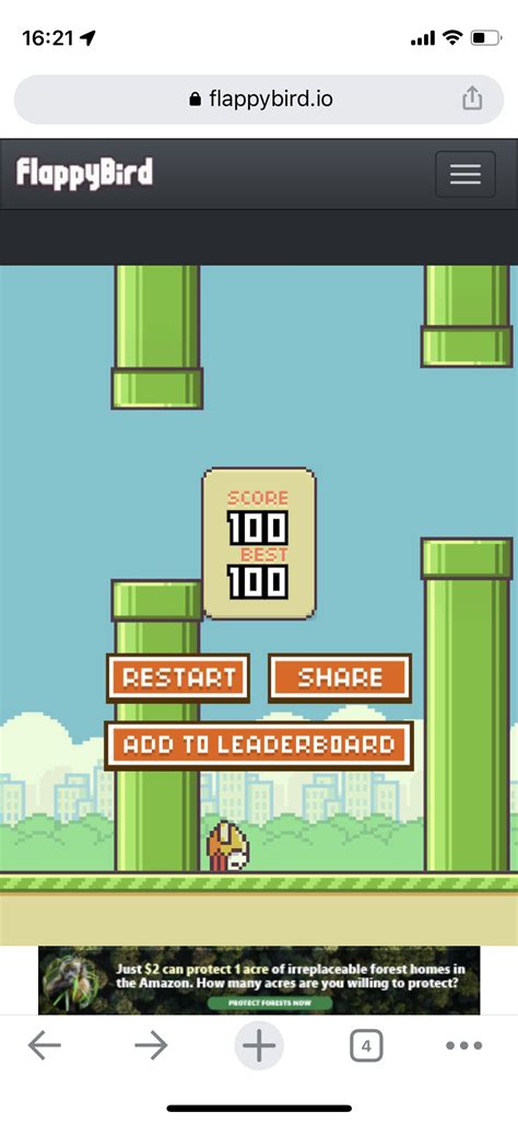 Flappy Bird Score Template
