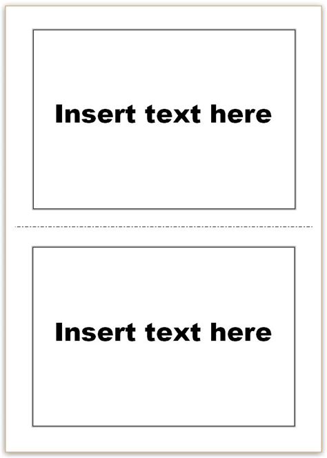 Flash Card Templates For Microsoft Word