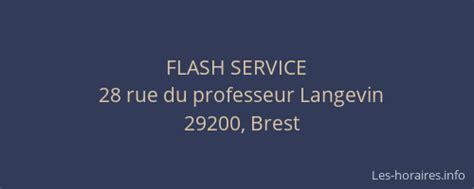 Flash Service à Brest