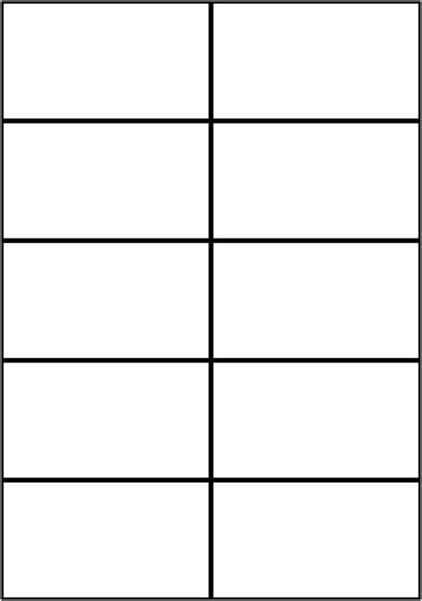 Flashcard Word Template