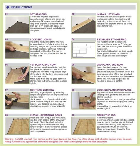 Flooring Instructions